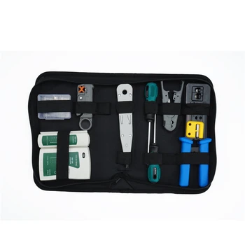 Network Ethernet CableTester RJ45 Kit RJ45 Crimper Crimping Tool Punch Down RJ11 Cat5 Cat6 Wire Line Detector 8P8C RJ45 Tool Set
Network Ethernet CableTester RJ45 Kit RJ45 Crimper Crimping Tool Punch Down RJ11 Cat5 Cat6 Wire Line Detector 8P8C RJ45 Tool Set