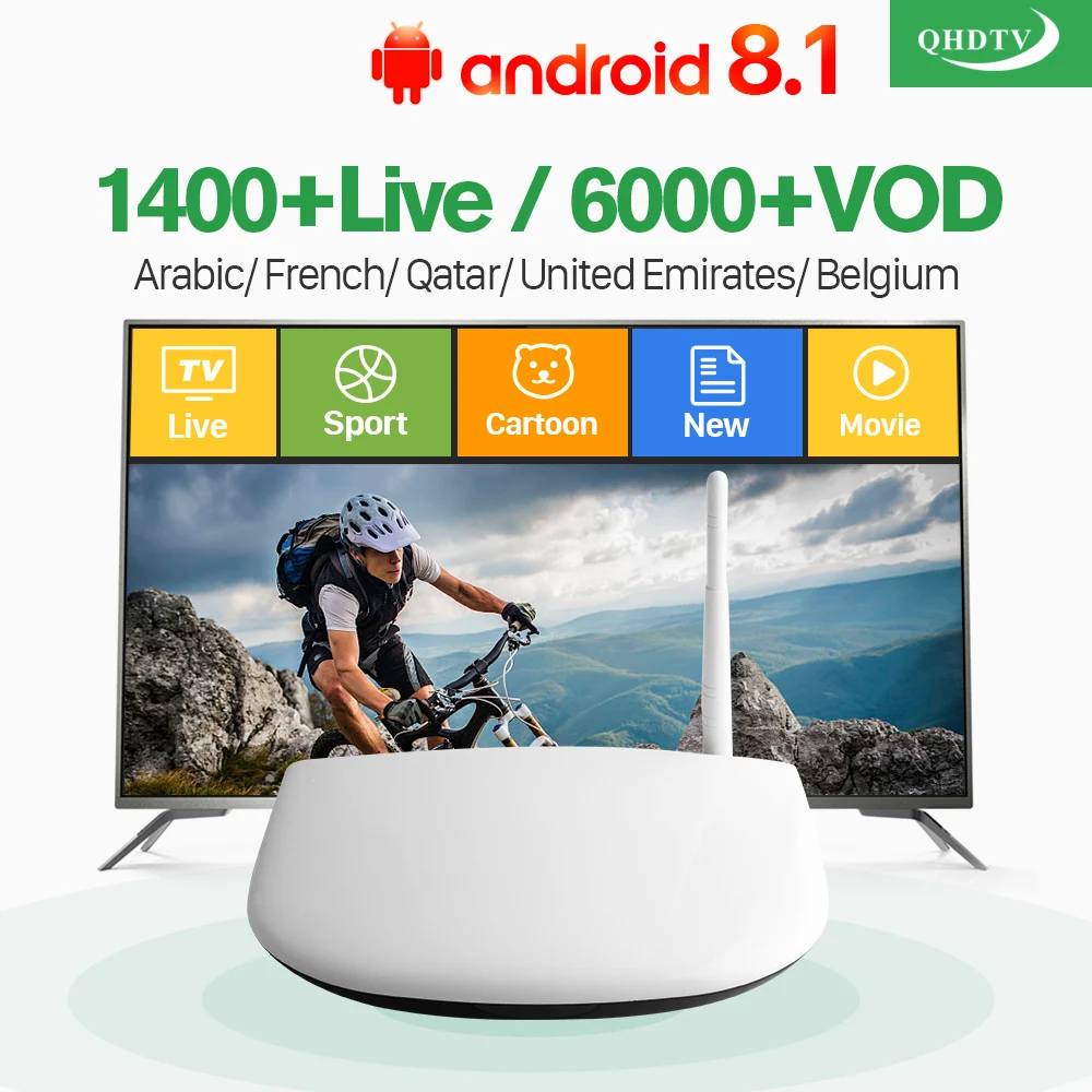 Leadcool IPTV France Q1304 TV Box 1 year QHDTV French Arabic Subscription Code Android Belgium Netherlands Arabic Morocco IP TV
Leadcool IPTV France Q1304 TV Box 1 year QHDTV French Arabic Subscription Code Android Belgium Netherlands Arabic Morocco IP TV