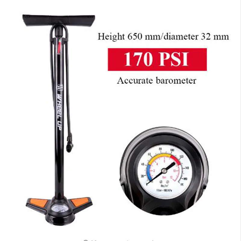 Bicycle Pumps 170PSI Portable Valve Adapter High Pressure Gauge Table Air Supply Inflator Road Mountain Bike Pump
Bicycle Pumps 170PSI Portable Valve Adapter High Pressure Gauge Table Air Supply Inflator Road Mountain Bike Pump