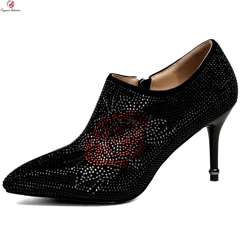 Original Intention Super Sexy Women Pumps Gorgeous Crystal Pointed Toe Thin High Heel Pumps Black Party Shoes Woman Size 4-8.5
Original Intention Super Sexy Women Pumps Gorgeous Crystal Pointed Toe Thin High Heel Pumps Black Party Shoes Woman Size 4-8.5