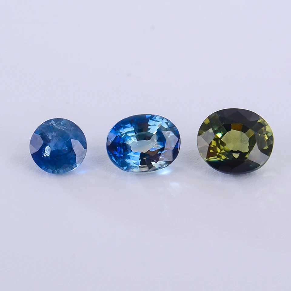 pierre de saphir naturel taille /émeraude saphir bleu pour bijoux Saphir bleu /à facettes de haute qualit/é saphir bleu /à facettes de 8,65 ct