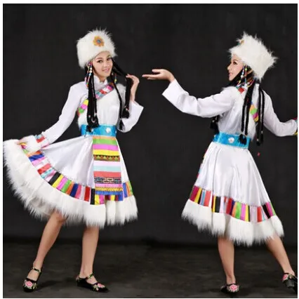 clothing white Tibetan dance costumes women's ethnic clothing short-sleeved opening skirts Mongolian clothing stage loading
clothing white Tibetan dance costumes women's ethnic clothing short-sleeved opening skirts Mongolian clothing stage loading