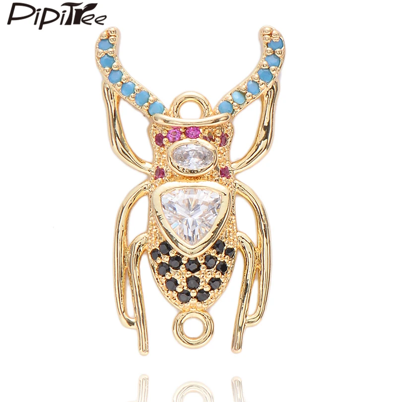 Pipitree Unique Animal Charm Dorcus Titanus Multi Insect Charms for Jewelry Making Bracelets Necklace Micro Pave Colorful Zircon
Pipitree Unique Animal Charm Dorcus Titanus Multi Insect Charms for Jewelry Making Bracelets Necklace Micro Pave Colorful Zircon