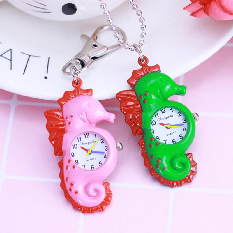chaoyada Brand New Hippocampus Design Fashion Colorful Children Watch Pocket Pendant Key Ring Chain Quartz Watch
chaoyada Brand New Hippocampus Design Fashion Colorful Children Watch Pocket Pendant Key Ring Chain Quartz Watch