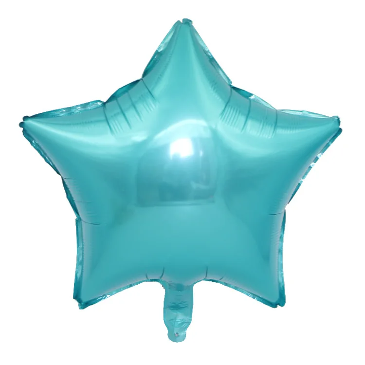 Светло голубой латексный шар в виде груши 18 дюймов Звездный круглый украшение