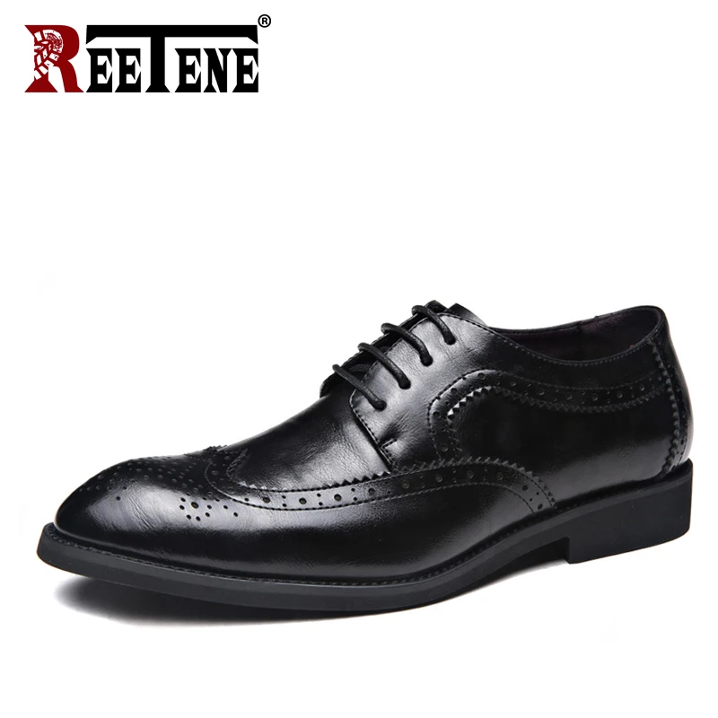 REETENE Luxury Brand Genuine Leather Men Shoes High Quality Soft Casual Men Dress Shoes Breathable Formal Wedding Shoes Men 
REETENE Luxury Brand Genuine Leather Men Shoes High Quality Soft Casual Men Dress Shoes Breathable Formal Wedding Shoes Men