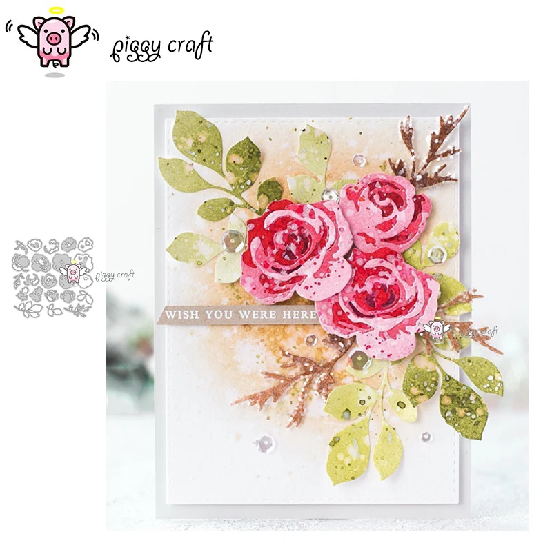 Piggy Craft metal cutting dies cut die mold Flower leaf decoration Scrapbook paper craft knife mould blade punch stencils dies
Piggy Craft metal cutting dies cut die mold Flower leaf decoration Scrapbook paper craft knife mould blade punch stencils dies