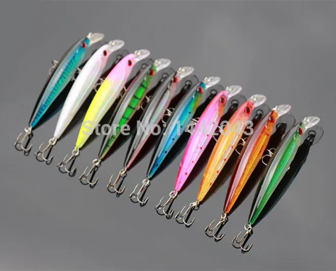 10PCS/LOT 15G 11CM Fishing Lure Minnow Lures Hard Bait Pesca Fishing Tackle isca artificial 10 Colors Hook Swimbait China
10PCS/LOT 15G 11CM Fishing Lure Minnow Lures Hard Bait Pesca Fishing Tackle isca artificial 10 Colors Hook Swimbait China