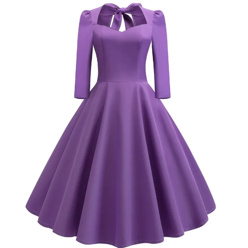 Women Burgundy Elegant Vintage Bow Tie Back Midi Solid Dress Autumn 2019 Spring Women 3/4 Sleeve Party Backless Dress
Women Burgundy Elegant Vintage Bow Tie Back Midi Solid Dress Autumn 2019 Spring Women 3/4 Sleeve Party Backless Dress