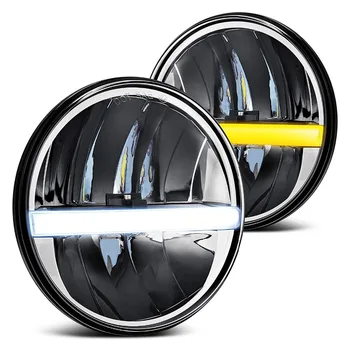 Pair 7" LED H4 Headlight Angel eye Lamp 7 In Headlamp for Jeep Wrangler Lada 4x4 urban Niva Land Rover 90/110 Defender
Pair 7" LED H4 Headlight Angel eye Lamp 7 In Headlamp for Jeep Wrangler Lada 4x4 urban Niva Land Rover 90/110 Defender