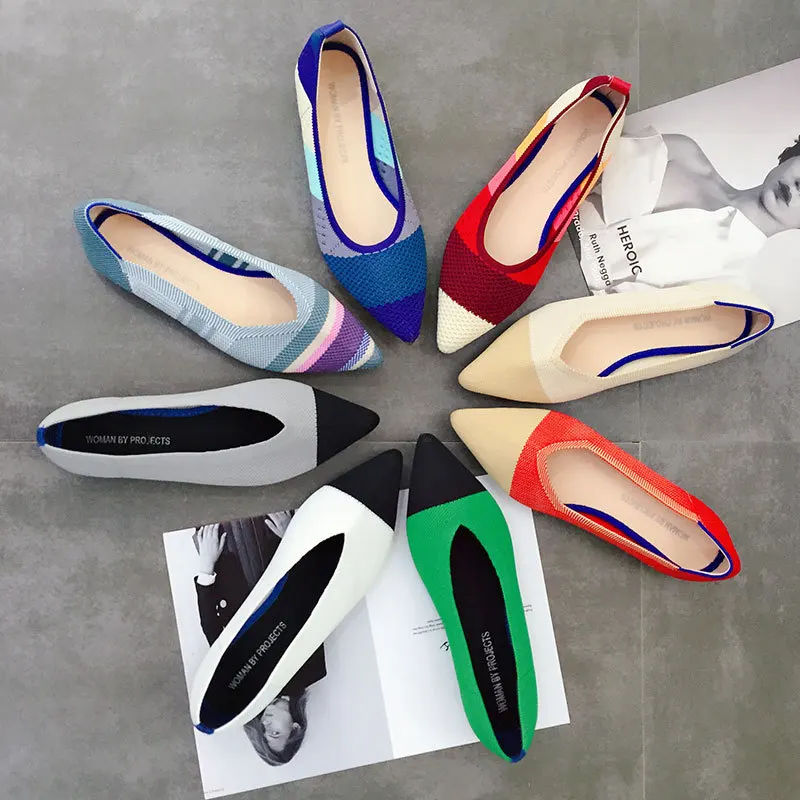 2019 Female Pointy ballet slip-on loafers soft sole 3d wool knitted pregnant moccasins women boat shoes casual espadrilles flats
2019 Female Pointy ballet slip-on loafers soft sole 3d wool knitted pregnant moccasins women boat shoes casual espadrilles flats