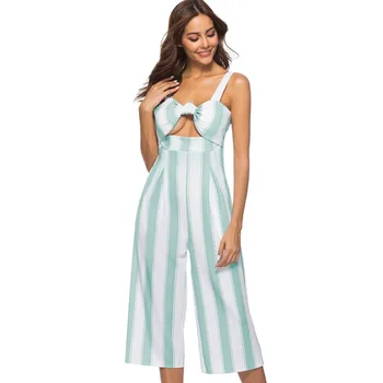 Sexy Hollow Out Camis Jumpsuits For Women Loose Female Striped Summer Ankle-Length Wide Leg Pants Casual Women V-Neck Rompers
Sexy Hollow Out Camis Jumpsuits For Women Loose Female Striped Summer Ankle-Length Wide Leg Pants Casual Women V-Neck Rompers