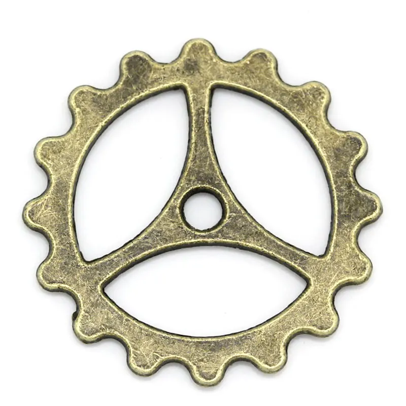 Zinc metal alloy Spacer Beads Gear Antique Bronze Color Plated About 23mm( 7/8") Dia, Hole:Approx 2.4mm, 8 PCs new
Zinc metal alloy Spacer Beads Gear Antique Bronze Color Plated About 23mm( 7/8") Dia, Hole:Approx 2.4mm, 8 PCs new