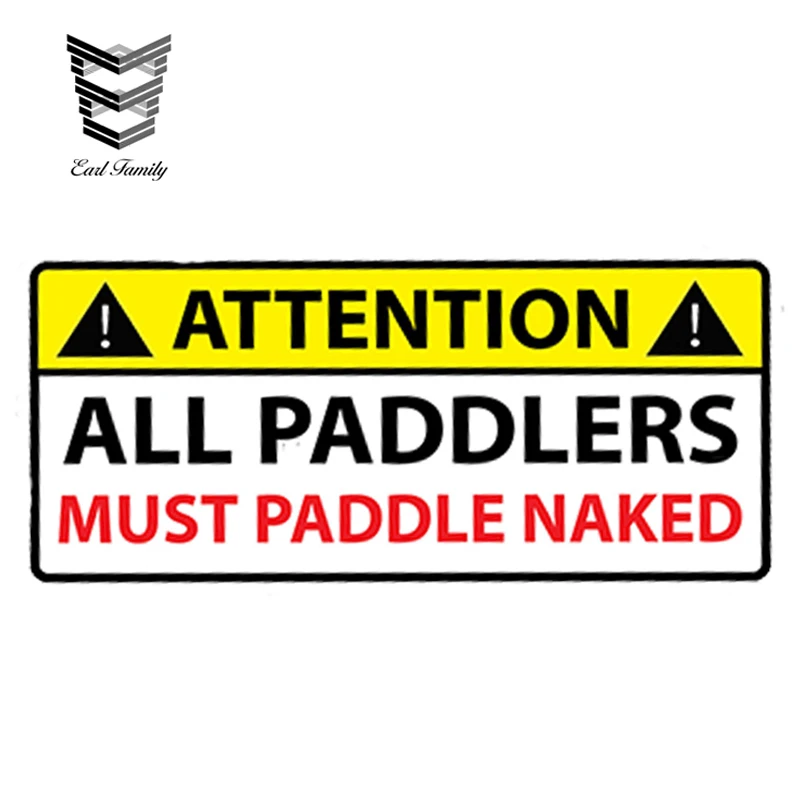 EARLFAMILY 13cm X 5.7cm Paddlers Board YOLO NAKED Warning Car Sticker Decal Stand Up Waterproof Car Styling Accessories Graphic
EARLFAMILY 13cm X 5.7cm Paddlers Board YOLO NAKED Warning Car Sticker Decal Stand Up Waterproof Car Styling Accessories Graphic
