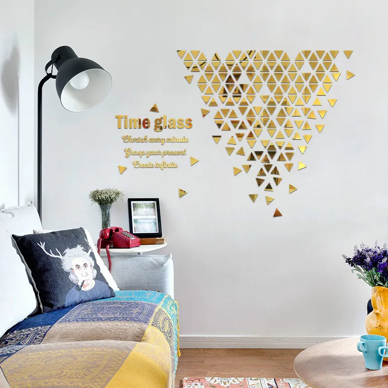 Time hourglass Inspirational geometry creative 3D three-dimensional acrylic mirror home decoration self-adhesive wall stickers
Time hourglass Inspirational geometry creative 3D three-dimensional acrylic mirror home decoration self-adhesive wall stickers