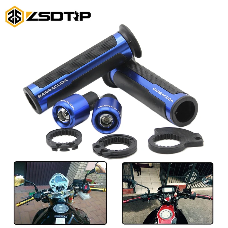 ZSDTRP-Barracuda bike Street&Racing CNC Aluminum 7/8"22mm Universal racing Motorcycle Handle Handlebar Moto Hand Bar Grip 
ZSDTRP-Barracuda bike Street&Racing CNC Aluminum 7/8"22mm Universal racing Motorcycle Handle Handlebar Moto Hand Bar Grip