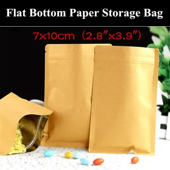 100pcs 7x10cm (2.8"x3.9") 280micron Small Flat Paper Kraft Ziplock Bag Self-sealed Paper Gift Storage Bag Tea/Snack Pouch
100pcs 7x10cm (2.8"x3.9") 280micron Small Flat Paper Kraft Ziplock Bag Self-sealed Paper Gift Storage Bag Tea/Snack Pouch