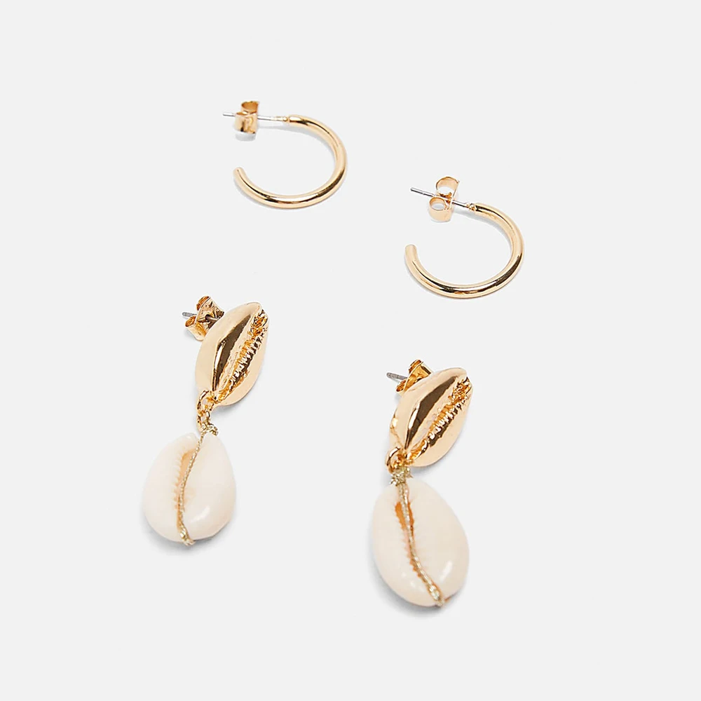 Girlgo 2019 New Za 2PCS/Sets Shell Dangle Earrings For Women Charm Maxi Seashell Statement Earrings Factory Wholesale Jewelry
Girlgo 2019 New Za 2PCS/Sets Shell Dangle Earrings For Women Charm Maxi Seashell Statement Earrings Factory Wholesale Jewelry