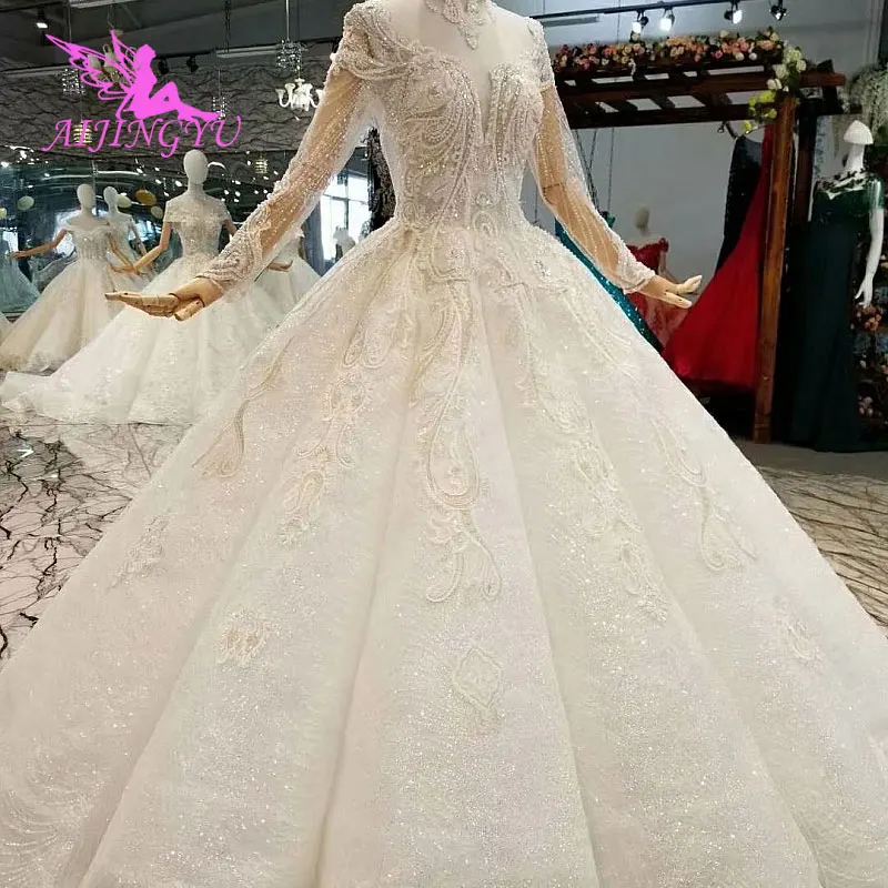 AIJINGYU Affordable Wedding Gowns Online Dress With Pearl Real Picture Simple Girl Romantic Illusion Gown Floral Puffy Dresses
AIJINGYU Affordable Wedding Gowns Online Dress With Pearl Real Picture Simple Girl Romantic Illusion Gown Floral Puffy Dresses