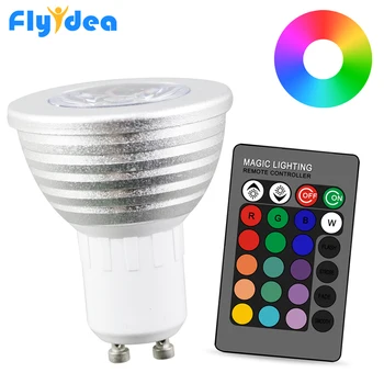 LED Light Lamp GU10 16 Color Magic holiday Dimmable Stage Light 5W 24key colorful AC 110V 220V Smart IR Remote Control rgb Bulb
LED Light Lamp GU10 16 Color Magic holiday Dimmable Stage Light 5W 24key colorful AC 110V 220V Smart IR Remote Control rgb Bulb