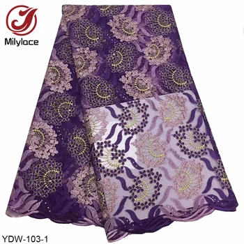 Lastest Beads and Stones African Lace Fabric 5 yards Mixed-Color Floral Embroidery Tulle Lace Fabric for party dresses YDW-103
Lastest Beads and Stones African Lace Fabric 5 yards Mixed-Color Floral Embroidery Tulle Lace Fabric for party dresses YDW-103