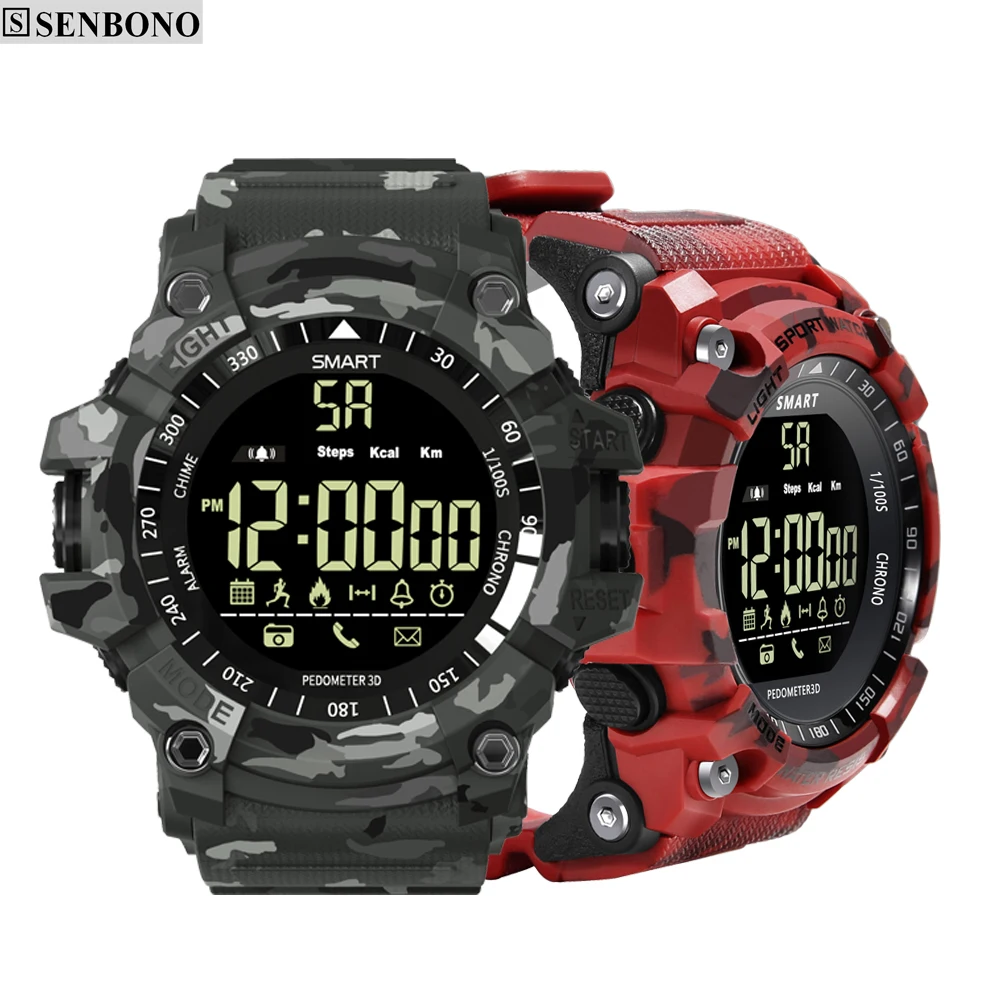 SENBONO Bluetooth Smart watch Sport Pedometer waterproof IP67 Sport digital smartwatch Relogio Masculino For ios Android Phone
SENBONO Bluetooth Smart watch Sport Pedometer waterproof IP67 Sport digital smartwatch Relogio Masculino For ios Android Phone