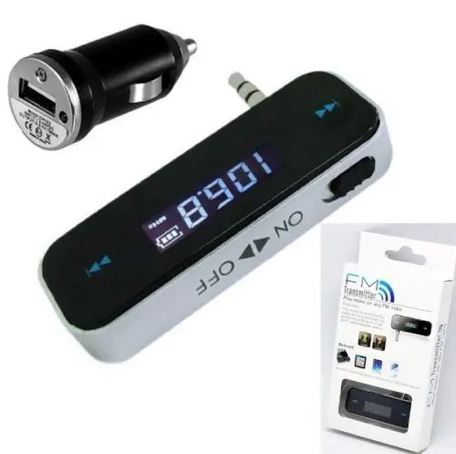 Wireless Music Player Car Radio FM Transmitter Modulator 3.5mm LCD Display Car kit MP3 player charger for iPhone Smartphones
Wireless Music Player Car Radio FM Transmitter Modulator 3.5mm LCD Display Car kit MP3 player charger for iPhone Smartphones