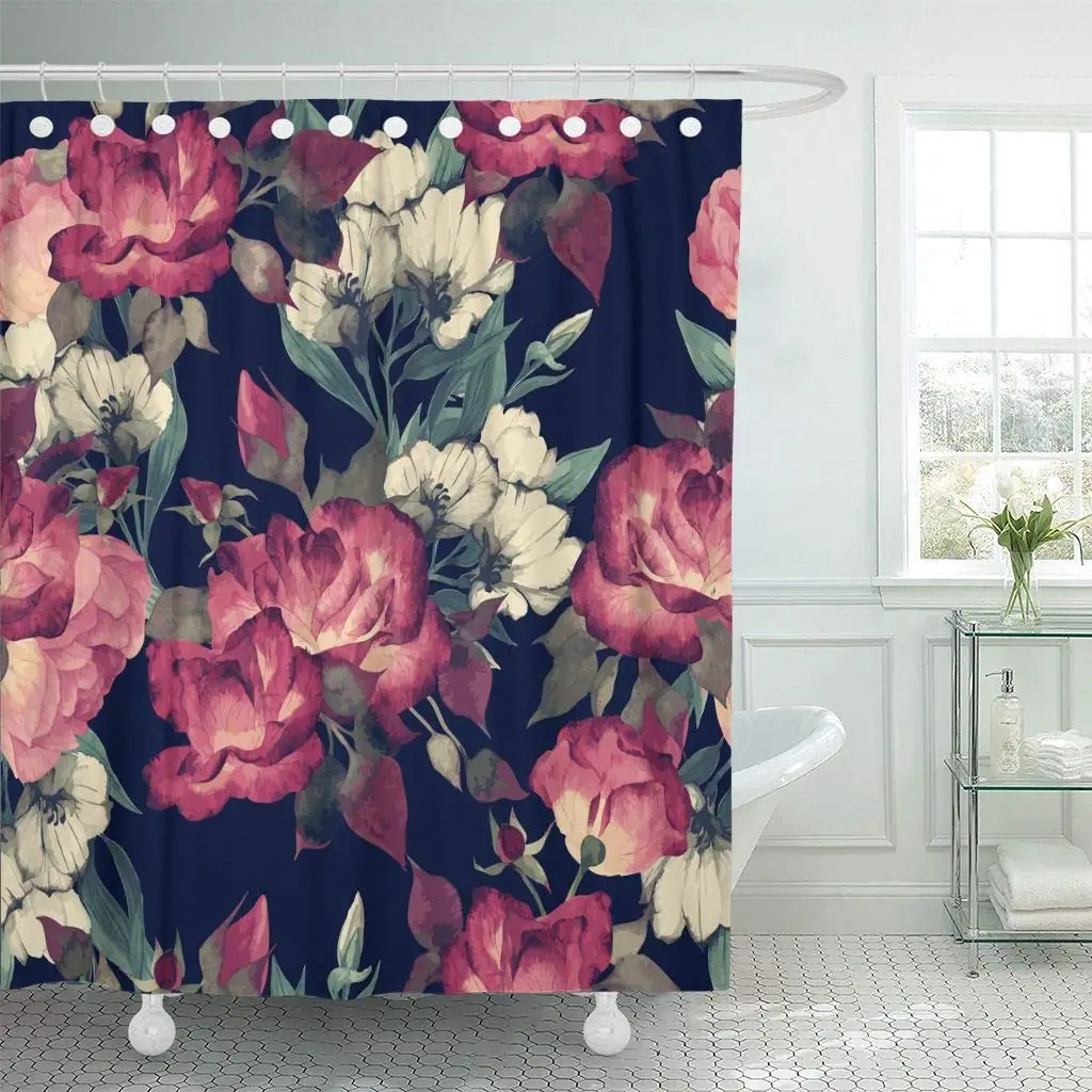 Shower Curtain Red Flower Floral Pattern with Roses Watercolor Pink Vintage Abstract Botanical Peony Decorative Bathroom
Shower Curtain Red Flower Floral Pattern with Roses Watercolor Pink Vintage Abstract Botanical Peony Decorative Bathroom