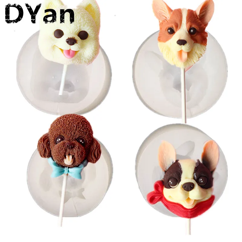 New Dog Cute Avatar Lollipop Silicone Mold Chocolate Mold Cake Mold DIY Cake Baking Decoration Tool A1572
New Dog Cute Avatar Lollipop Silicone Mold Chocolate Mold Cake Mold DIY Cake Baking Decoration Tool A1572