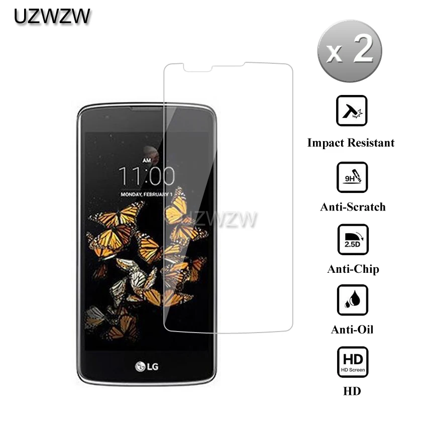 2pcs For LG K8 Glass 2.5D 9H 0.26mm Premium Protective Tempered Glass For LG K8 4G K350E K350N Screen Protector Guard Film
2pcs For LG K8 Glass 2.5D 9H 0.26mm Premium Protective Tempered Glass For LG K8 4G K350E K350N Screen Protector Guard Film