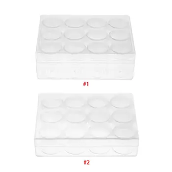 20g/ 15gRectangle Clear Plastic Jewelry Beads Storage Box W/12 Round Bottle Container Tiny Jars
20g/ 15gRectangle Clear Plastic Jewelry Beads Storage Box W/12 Round Bottle Container Tiny Jars