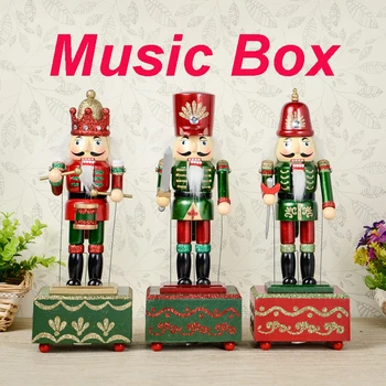 New 32Cm High Christmas Holiday Nutcracker Brave Men Music Box Vintage German Wooden Table Walnut Toy Zakka Dolls
New 32Cm High Christmas Holiday Nutcracker Brave Men Music Box Vintage German Wooden Table Walnut Toy Zakka Dolls