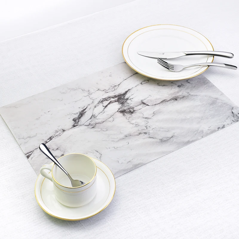 2PCS PVC Table Mat Waterproof Oil-proof Non-slip High Temperature Heat Insulation Marble Stripe Design Table Mats for Dinner
2PCS PVC Table Mat Waterproof Oil-proof Non-slip High Temperature Heat Insulation Marble Stripe Design Table Mats for Dinner