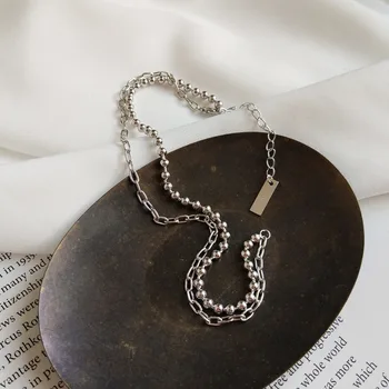 Punk Women's Authentic 925 Sterling silver Lucky Beads /Rolo Link Chain pendants Short Choker necklace charms X211
Punk Women's Authentic 925 Sterling silver Lucky Beads /Rolo Link Chain pendants Short Choker necklace charms X211
