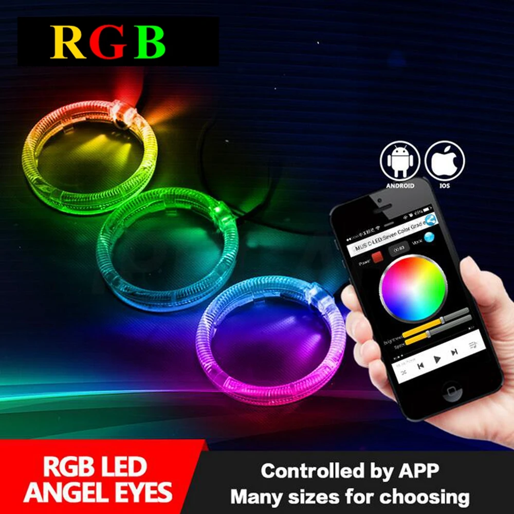 Комплект кожухов для проектора ангельские глазки 3 0 2 5 дюйма|led angel|rgb led angel eyesled eyes |