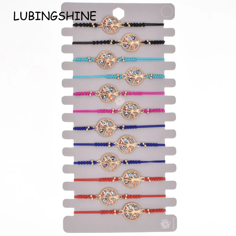 12pcs/Sets Tree of Life Evil Eye Braided Bracelets&Bangles for Women Child Adjustable Rope Chain Yoga Anklets Handmade Jewelry 
12pcs/Sets Tree of Life Evil Eye Braided Bracelets&Bangles for Women Child Adjustable Rope Chain Yoga Anklets Handmade Jewelry