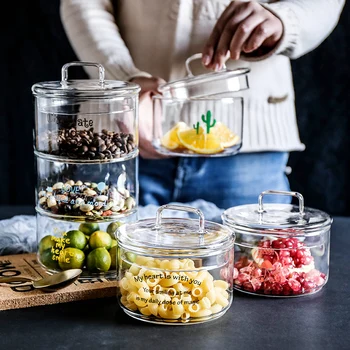 Creative Glass Storage Box Fruit Biscuit Food Cake Can Kitchen Sorting Organizer Tools Nordic Home Decoration Accessories
Creative Glass Storage Box Fruit Biscuit Food Cake Can Kitchen Sorting Organizer Tools Nordic Home Decoration Accessories