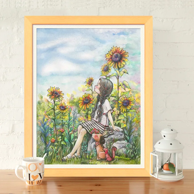 Sunflower Garden cross stitch kit DMC brand thread animal dog count canvas fabric embroidery handmade needlework craft
Sunflower Garden cross stitch kit DMC brand thread animal dog count canvas fabric embroidery handmade needlework craft