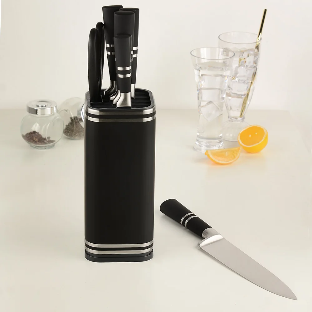 XYj 8 Inch Knife Block Stainless Steel Knives Stand Kitchen Storage Holder For Chef Knife&Scissors&Sharpener Bar High Quality
XYj 8 Inch Knife Block Stainless Steel Knives Stand Kitchen Storage Holder For Chef Knife&Scissors&Sharpener Bar High Quality