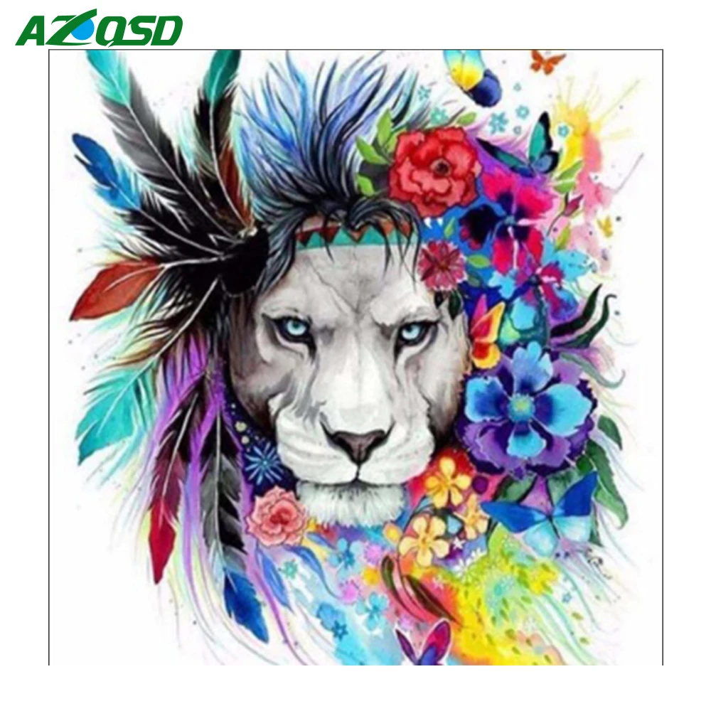 AZQSD DIY 5D Full Diamonds Embroidery Animal Lion Beauty Square Diamond Painting Cross Stitch Kit Diamond Mosaic Home Decoration
AZQSD DIY 5D Full Diamonds Embroidery Animal Lion Beauty Square Diamond Painting Cross Stitch Kit Diamond Mosaic Home Decoration