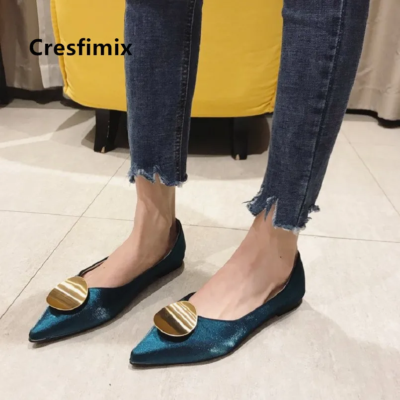 Cresfimix zapatos plano women cute sweet comfortable flat shoes lady sexy party office flats female casual soft shoes a5032
Cresfimix zapatos plano women cute sweet comfortable flat shoes lady sexy party office flats female casual soft shoes a5032