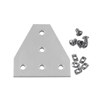 T Shape 90 Degree Outside Joining Plate with M5 2020 Series T Nuts and Semi-round M5x10 head Hex screws Combination
T Shape 90 Degree Outside Joining Plate with M5 2020 Series T Nuts and Semi-round M5x10 head Hex screws Combination