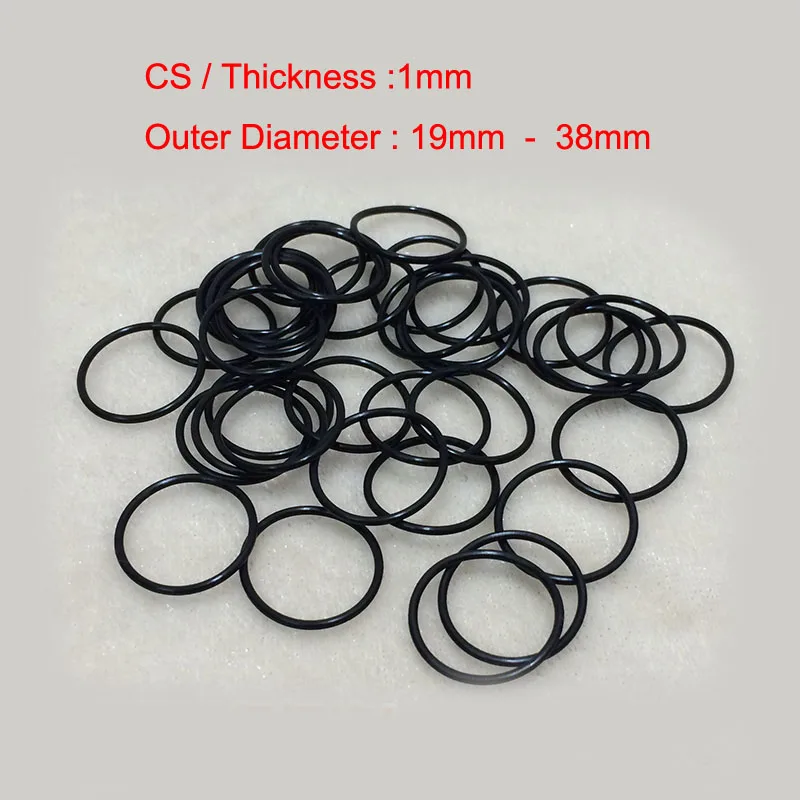NBR rubber O ring O-ring Oring Sealing Rubber Gaskets CS1mm x OD19 20 21 22 23 24 25 26 27 28 29 30 31 32 33 34 35 36 37 38mm
NBR rubber O ring O-ring Oring Sealing Rubber Gaskets CS1mm x OD19 20 21 22 23 24 25 26 27 28 29 30 31 32 33 34 35 36 37 38mm