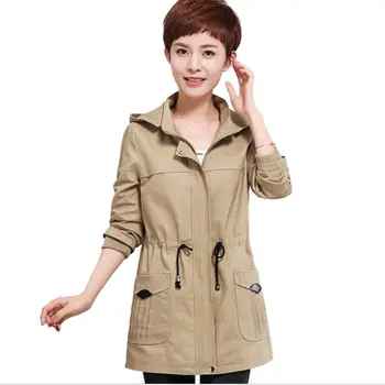 2018 new Spring Autumn Women Loose Trench Coats Plus size 5XL Hooded Windbreaker Medium length Solid color Slim Outerwear CM129
2018 new Spring Autumn Women Loose Trench Coats Plus size 5XL Hooded Windbreaker Medium length Solid color Slim Outerwear CM129