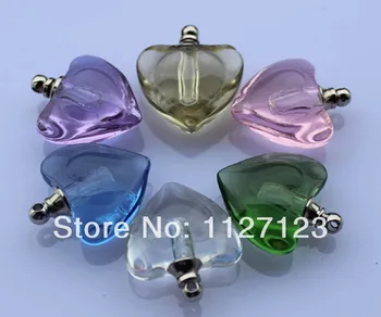 Free shipping!!!50pcs/lot New!mixed color heart-shaped Crystal Perfume & Aroma Oil Vial Pendants
Free shipping!!!50pcs/lot New!mixed color heart-shaped Crystal Perfume & Aroma Oil Vial Pendants