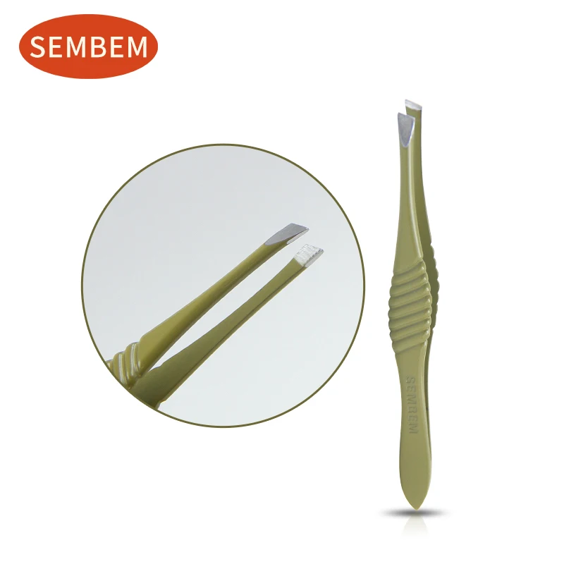SEMBEM Precision Slant Eyebrow Tweezers Non-slip Makeup Remover Tweezer Tools Stainless Steel Face Hair Eyebrow Tweezers 1PC
SEMBEM Precision Slant Eyebrow Tweezers Non-slip Makeup Remover Tweezer Tools Stainless Steel Face Hair Eyebrow Tweezers 1PC