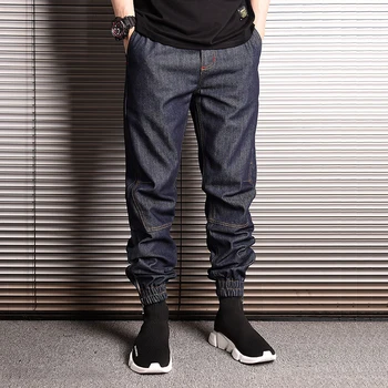 Japanese Style Fashion Men Jeans Elastic Waist Loose Fit Harem Denim Cargo Pants hombre Streetwear Hip Hop Joggers Jeans Men
Japanese Style Fashion Men Jeans Elastic Waist Loose Fit Harem Denim Cargo Pants hombre Streetwear Hip Hop Joggers Jeans Men