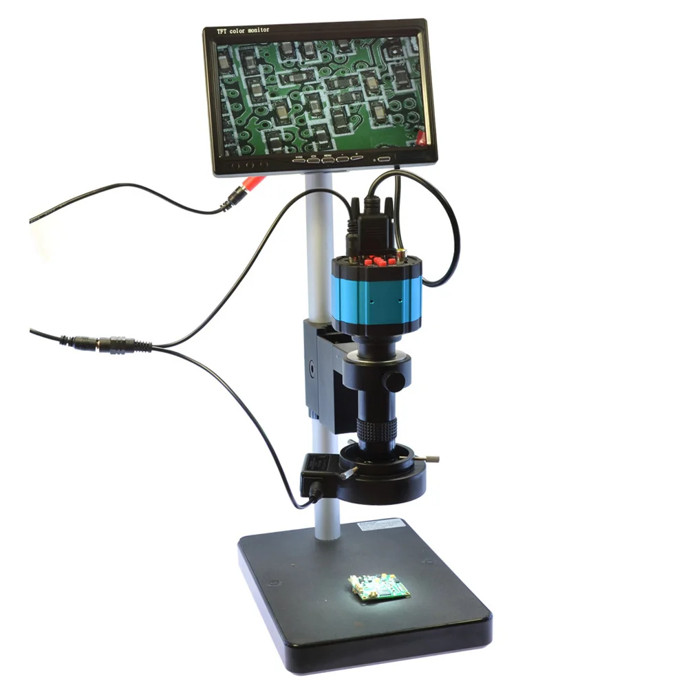 2.0MP VGA HD Industrial Microscope Camera 7" VGA LCD Monitor Disgital Microscope 120X C-Mount Industrial Vision Lens
2.0MP VGA HD Industrial Microscope Camera 7" VGA LCD Monitor Disgital Microscope 120X C-Mount Industrial Vision Lens