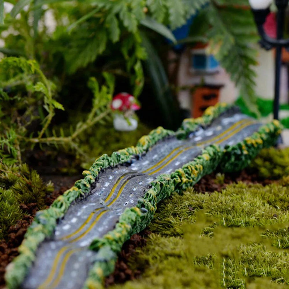 1PC Miniature Dollhouse Fairy Garden Large road model Micro Landscape Resin Craft Highway Small road miniature garden ornaments
1PC Miniature Dollhouse Fairy Garden Large road model Micro Landscape Resin Craft Highway Small road miniature garden ornaments