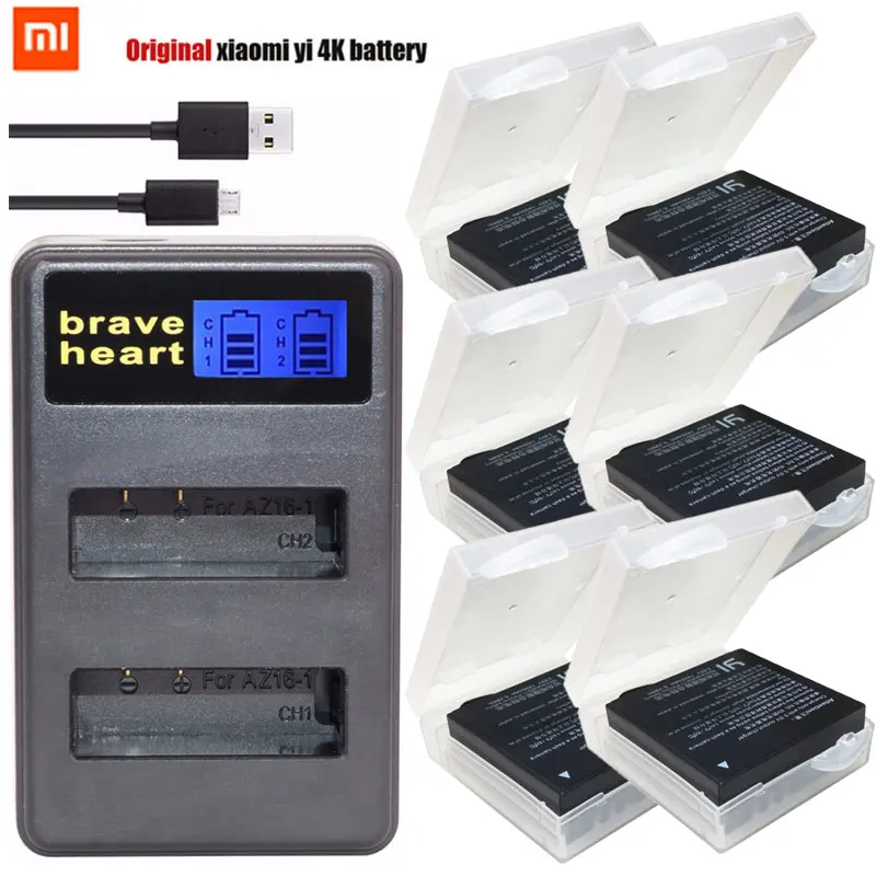 1400mah Original Xiaomi YI 2 4K 4k+ Battery + LCD USB Dual Charger For xiaomi y Xiaoyi 4k plus Action Camera
1400mah Original Xiaomi YI 2 4K 4k+ Battery + LCD USB Dual Charger For xiaomi y Xiaoyi 4k plus Action Camera